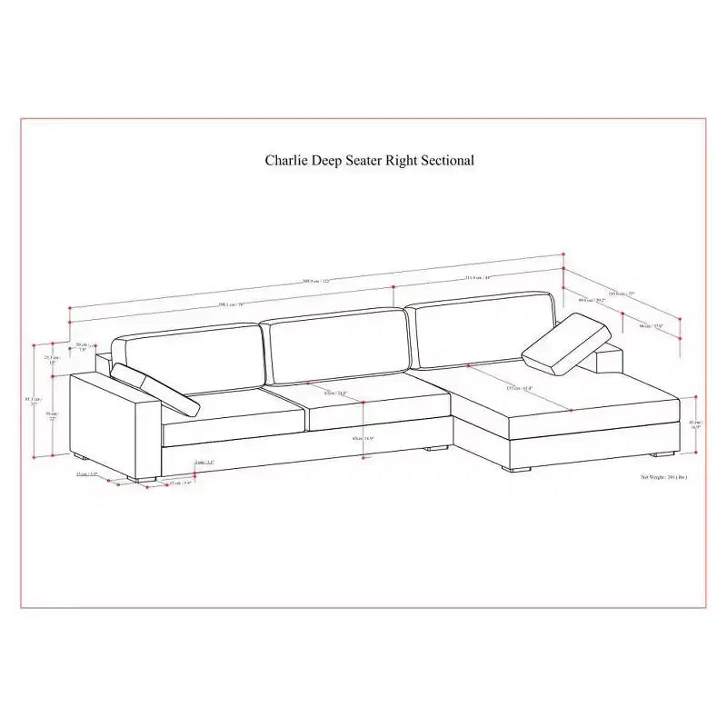 Canapé d'angle droit WyndenHall Roscoe Deep Seater