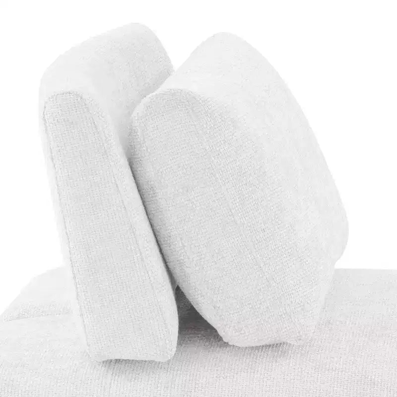 HOMES: Inside + Out Fauteuil sans accoudoirs modulaire moderne Povoa en chenille avec dossier extensible