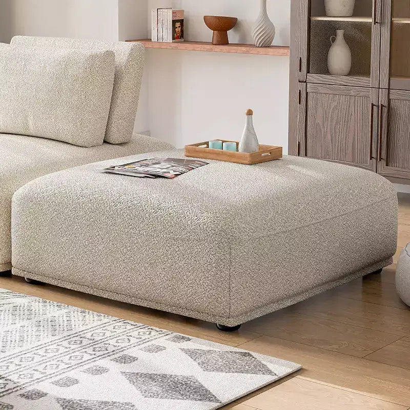 HOMES: Inside + Out Pouf carré modulaire moderne Povoa