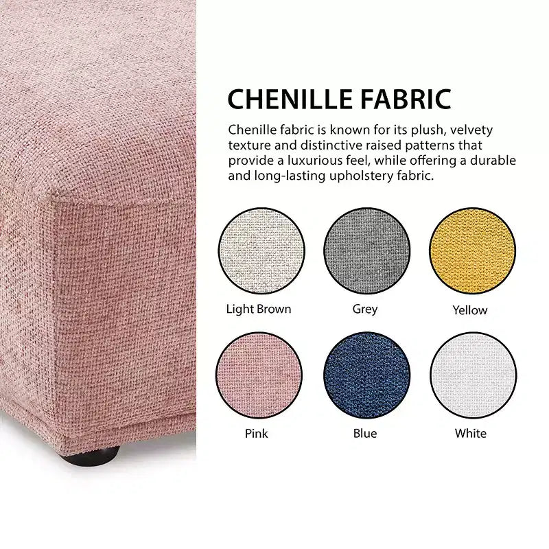 HOMES: Inside + Out Pouf carré modulaire moderne Povoa