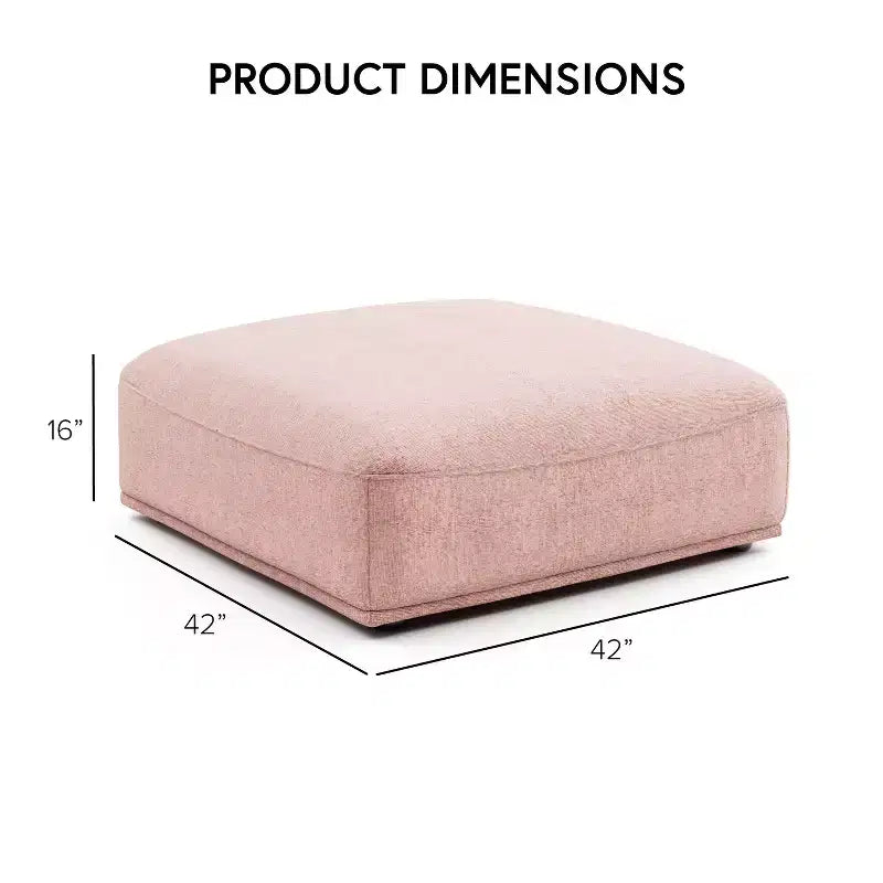 HOMES: Inside + Out Pouf carré modulaire moderne Povoa